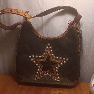 Montana Silversmiths Star Leather Purse